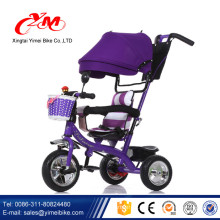intelligentes bestes Trike für ein 1-jähriges Baby / 360-Grad-Drehung Baby-Dreirad mit Griff / Radio Flyer Dreirad rosa und lila